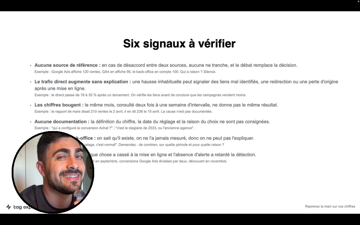 Capture d'un module en vidéo : six signaux à vérifier, présenté par Yoan